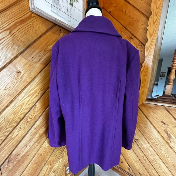COLLECTION BY GALLERY | WOMAN | PURPLE WOAL COAT - Picture 4 of 5